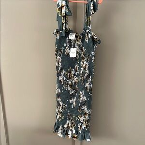 Free People Bella Smocked Floral Mini Dress
